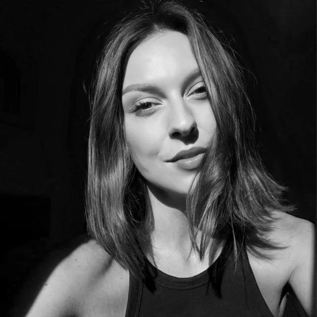 Portrait of Mali (Amalia), fine line tattoo artist in Barcelona