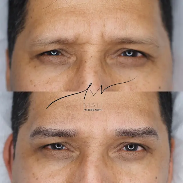 Antes y después: cejas pelo a pelo